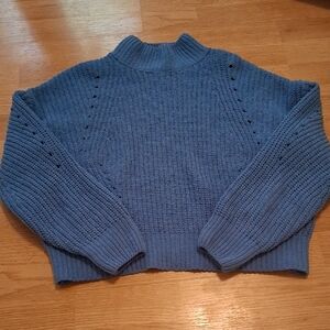 Freshman Womens Powder Blue Tuterl KneckKnit Sweater Size Small
